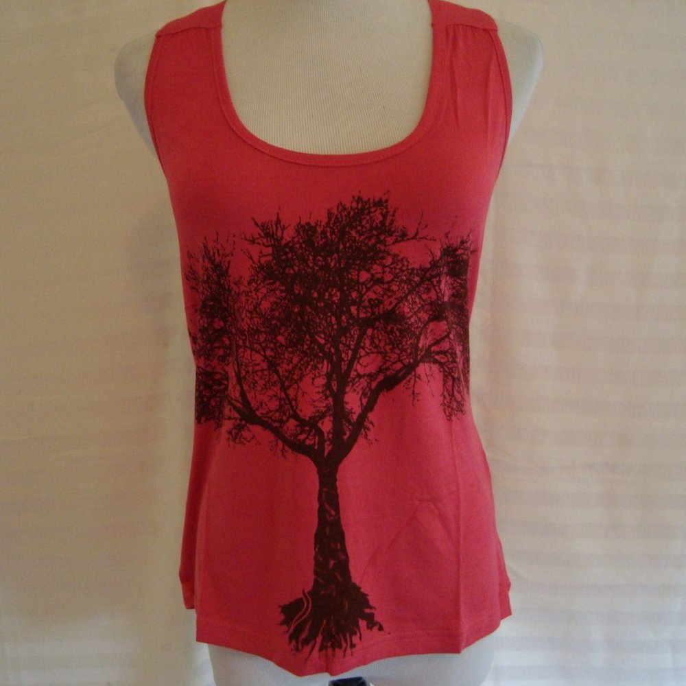 NWT YAK & Yeti Tank Top Tree Of Life Red